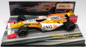 1/43 ING ルノー F1 チーム 箱 #7 フェルナンド アロンソ 2009 プロモ品? 杏仁豆腐 カラー 絶版品 送料込