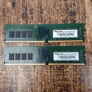 【動作確認済】【2枚セット】Sycom メモリ DDR4 16GB×2 (合計32GB) 2666 パーツ パソコン
