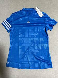 【新品 激安】レディース adidas アディダス ポロシャツです。 Mサイズ ブルー