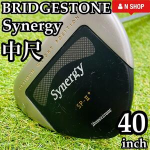 【良品 】貴重なロングパター BRIDGESTONE ブリヂストン Synergy シナジー ネオマレット型 40インチ 中尺パター