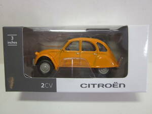 ★CITROEN★シトロエン2CV★ミニカー★ NOREVノレブ社製★蛍光オレンジ橙 ★新品・未使用品★