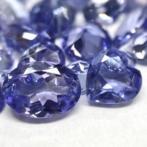 高品質!!●天然タンザナイトおまとめ16.3ct●m ルース 裸石 宝石 ジュエリー jewerly tanzanite ゾイサイト n