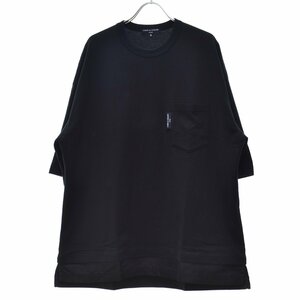 【S】COMME des GARCONS HOMME / コムデギャルソン オム 21AW AD2021 HH-T001 綿天竺×ナイロンツイル半袖Tシャツ