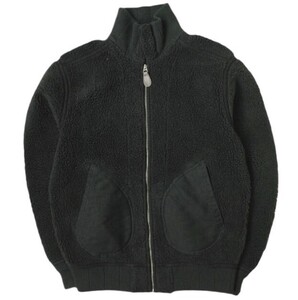 RRL ダブルアールエル FLEECE JACKET パイルフリースジャケット 782857065001 S BLACK Double RL ボア ジップアップ ブルゾン g18364