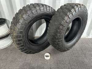 LT255/75R17 111/108Q 2本 BF Goodrich Mud-Terrain T/A KM2【中古/埼玉より発送/R65】