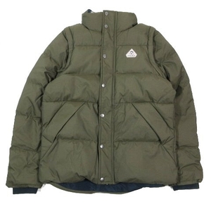 美品 ピレネックス Pyrenex Daryl down jacket 子供服 ダウンジャケット ブルゾン 2way ベスト フロントジッパー 16 カーキ 3294313/6▲B3