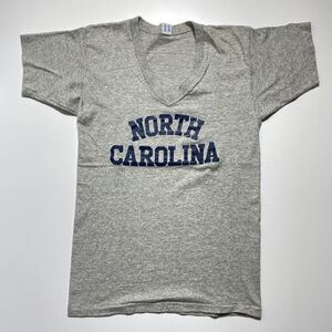 【M】80s Vintage Champion North Carolina V-neck Tee 80年代 ヴィンテージ チャンピオン ノースカロライナ Vネック Tシャツ USA製 G2087