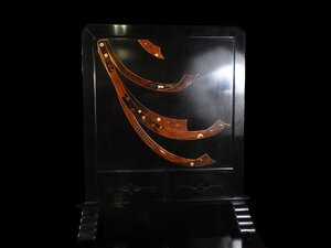 【雲】某名家収蔵品 木象嵌 細密象嵌衝立 横98.5cm 高さ110cm 古美術品(旧家蔵出)DA9565ｙ OTjhgy