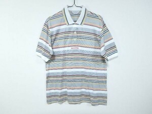 ブラック＆ホワイト クラシック レトロ マルチカラー ポロシャツ WOMENS/L