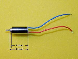 マイクロモーター 直径約4.1mm　超小型DCモーター　複数出品 即決