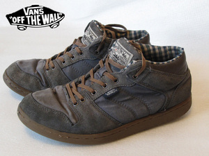 VANS OFF THE WALL ヴァンズ 80sビンテージ HAND MADE 28.0cm 希少サイズ スニーカー 厚手デニム帆/スウェード地　スケボー現状品