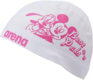 1693618-ARENA/ディズニー メッシュキャップ ラバープリント 水泳 練習用 スイムキャップ/L