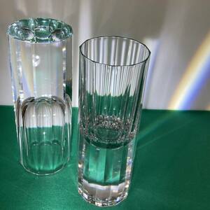 傷あり 佐々文夫 デザイン HOYA ホヤクリスタル ハンドカット ショットグラス クリスタル HOYA HANDCUT CRYSTAL GLASS by FUMIO SASA