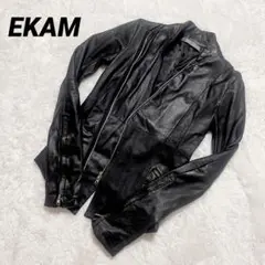 【美品‼︎】EKAM エカム レザージャケット ライダースジャケット ラムレザー