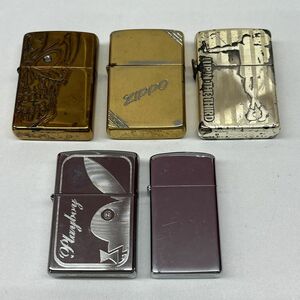 B022-△◎ ZIPPO ジッポ ライター 5点セット プレイボーイ ルパン三世 USA 火花全て有 喫煙グッズ 喫煙具