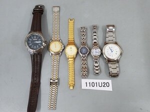 1101U20　腕時計　ジャンク品　おまとめ6点　TIMEX　AUREOLE　など　※動作未確認