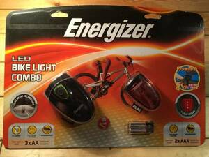 値下げ!! 新品! ☆Energizer 高性能LED フロントライト & リア テールライト セット!! ☆ 自転車 マウンテンバイク等!! 匿名配送!! 