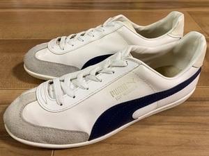 良品、ビンテージ、レア! PUMA プーマ TOP WINNER トップウィナー 1980年代イタリア製 白/紺 US7 25cm クライド スエード 西ドイツ ユーゴ