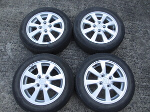 ダイハツ純正１４インチアルミホイール②　１４×４1/2Ｊ　ＯＦＦ４５　ＰＣＤ１００　155/65R14 ムーヴ　タント