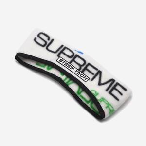 supreme north headband ヘアバンド 白X黒 L-XL