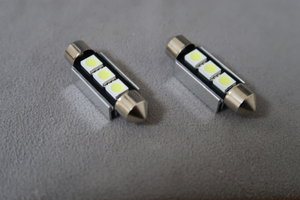 ■LEDバルブ T10 39mm 3Chip SMD ヒートシンク付き 新品 4個セット