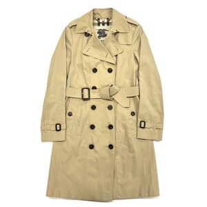 バーバリー BURBERRY サンドリンガム ロング SANDRINGHAM LONG トレンチコート コットン ハニーベージュ UK10 レディース