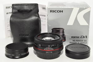 【特上品】 ペンタックス HD PENTAX-DA 70mmF2.4 Limited ブラック 　＃7796