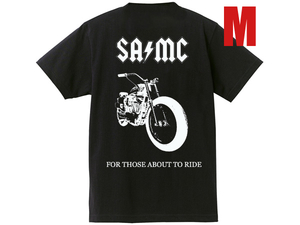 SUPER HEAVY WEIGHT SA/MC XR750 POCKET T-shirt BACK PRINT BLACK M/黒メタルバンドバイク乗りバイカーライダーオートバイツーリング単車