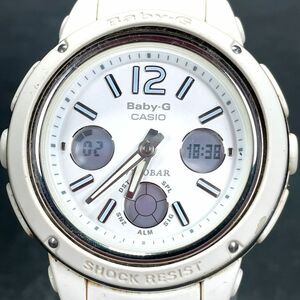 CASIO カシオ Baby-G ベビージー BGA-150-7B 腕時計 アナデジ クオーツ 多機能 カレンダー ホワイト ラバーベルト ラウンド 動作確認済み