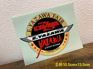 ★送料無料★新品 当時物 正規品 矢沢永吉 YAZAWA 激レア コレクション グッズ 入手困難 ステッカー スリーロゴ　羽 ハネ 筆 フデ　2