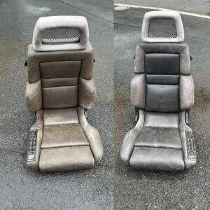  RECARO 最高峰 CSE バッファローレザー？ 本革 電動 セミバケット シート 左右 2脚セット 