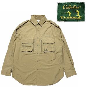 CABELA’S　 カベラス GUIDEWEAR 　フィッシングシャツ　ベージュ