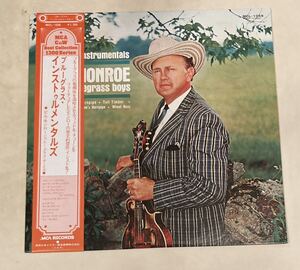 【当時物】レコード　Bill Monroe Bluegrass Instrumentals ビル・モンロー ブルーグラス　帯付