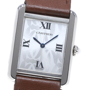 カルティエ CARTIER W1019555 タンクソロSM クリスマス限定 クォーツ レディース 良品 _862665