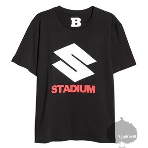 YGG★新品 H&M エイチアンドエム ジャスティンビーバー Tシャツ 半袖 黒 XL Justin Bieber Purpose Stadium Tour コラボ トップス