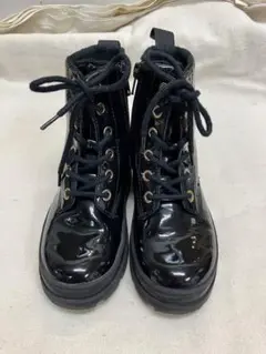 レースアップブーツ　キッズ　17.5cm 黒　H&M