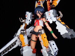 メガミデバイス　バスタードール　タンク MIDNIGHT FANG　塗装済み改修完成品　アレンジカラー　武装追加　コトブキヤ