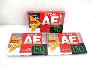 TDK オーディオカセットテープ ノーマルポジション タイプⅠ AE-150F 計3点セット 未開封品 ■