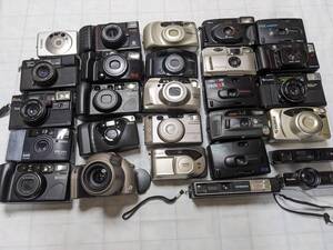 ★27台まとめ★ コンパクトフィルムカメラ Canon Nikon Fujica, Pentax Espio160 等 ★ ジャンク #1950_89_