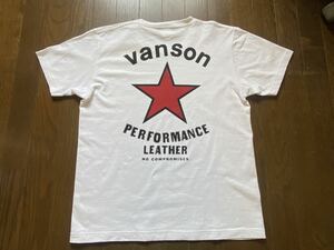 vanson Tシャツ　白　Mサイズ　ハーレー　ツーリング　バンソン　バックプリント　GTO 半袖 バイカー　ライダース