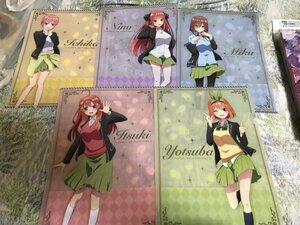 531クリアファイル　五等分の花嫁∬　ローソンHMV限定　全5枚セット　一花　二乃　三玖　四葉　五月