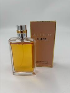 CHANEL ALLURE EAU DE TOILETTE VAPORISATEUR SPRAY 50ml シャネル アリュール オードトワレ 香水 フレグランス 残量約9割