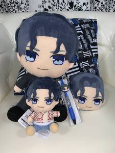  ■三代目 J SOUL BROTHERS ロゴクッション+BIGぬいぐるみ+フェイスポーチ+おすわりぬいぐるみ+ラバーマスコット付ペン■【登坂広臣】新品