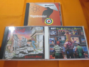 ♪♪♪ ライオット Riot 『 Thundersteel 』『 Nightbreaker 』『 The Privilege Of Power 』 ♪♪♪