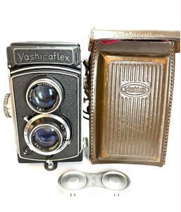 ★光学美品★ヤシカ YASHICA Yashicaflex Yashikor 80mm F3.5 ケースつき ★シャッター確認済