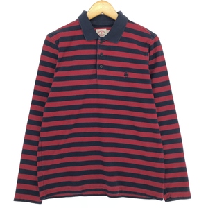 古着 ブルックスブラザーズ Brooks Brothers RED FLEECE 長袖 ボーダー ポロシャツ メンズS /eaa432549