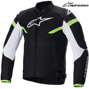 在庫あり alpinestars アルパインスターズ ジャケット AXIOM SUPERAIR JACKET ASIA カラー:BLACK WHITE GREEN FLUO(1263) サイズ:XL