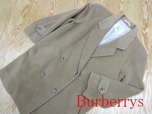 ★バーバリー Burberry★レディース カシミヤ混 ウールチェスターコート ベージュ 7AB2★R60915011B