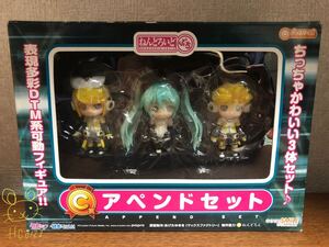 未使用 グッドスマイルカンパニー グッスマくじ ねんどろいど ぷち【C賞 アペンドセット 初音ミク,鏡音 レン,鏡音リン フィギュア】