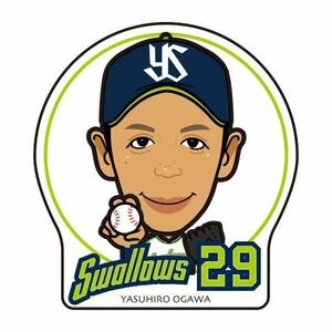 29 小川泰弘 東京ヤクルトスワローズ 2019 選手似顔絵 ピンバッジ くじ ★ CREW SWALLOWS ファンクラブ クルー 神宮球場 ピンバッチ 非売品